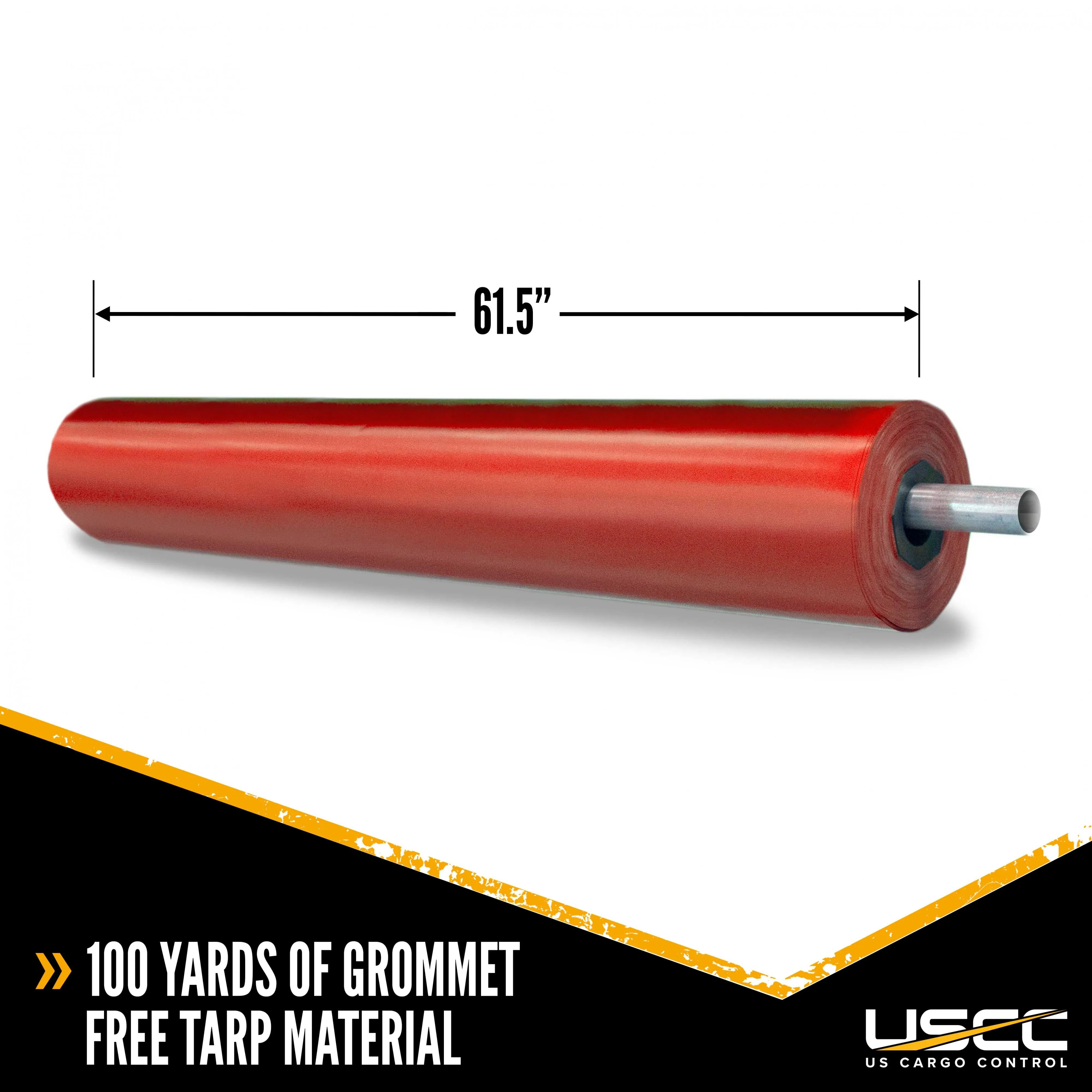 18 oz PVC Coated Polyester Tarp Roll - Red