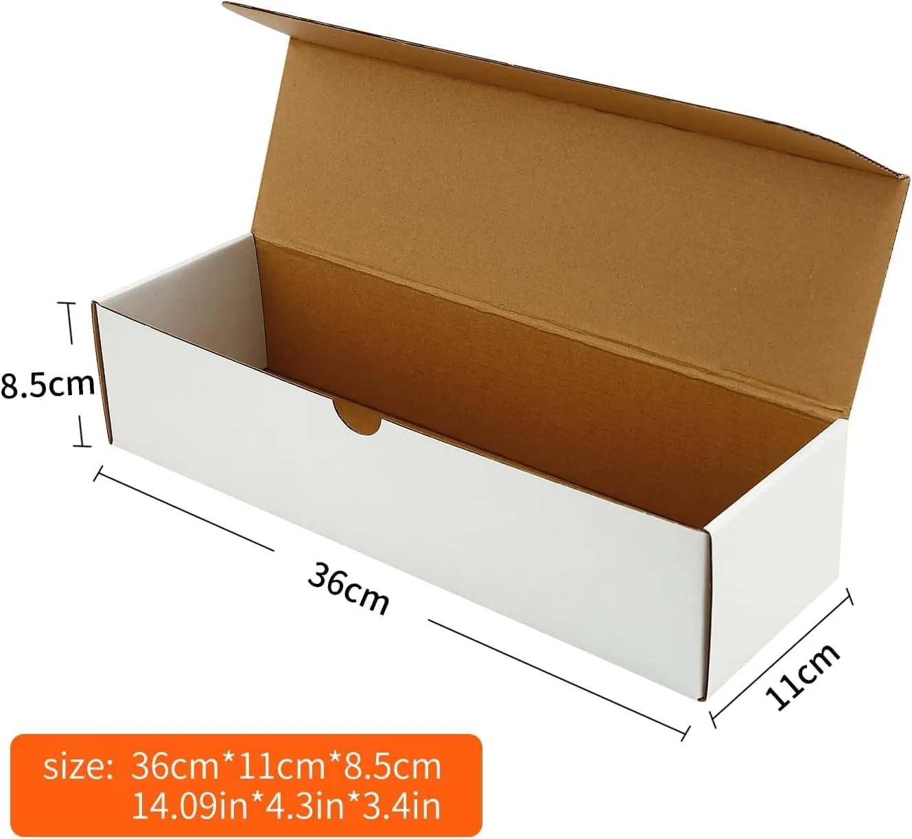 2-Pack  1600-Count Trading/Gaming Card Box  Fits Toploaders & Sports Cards  Heavy-Duty Cardboard Organizer (2-Pack-Whtie)