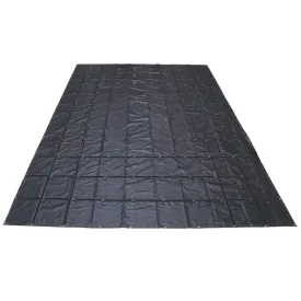 24' x 18' Lightweight Steel Tarp | 8' Drop - 14 oz. Black Tarp