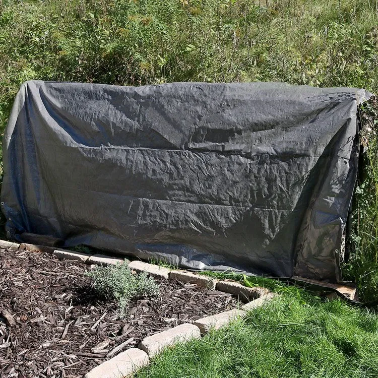 30' x 40' Waterproof Multi-Purpose Poly Tarp - Dark Gray