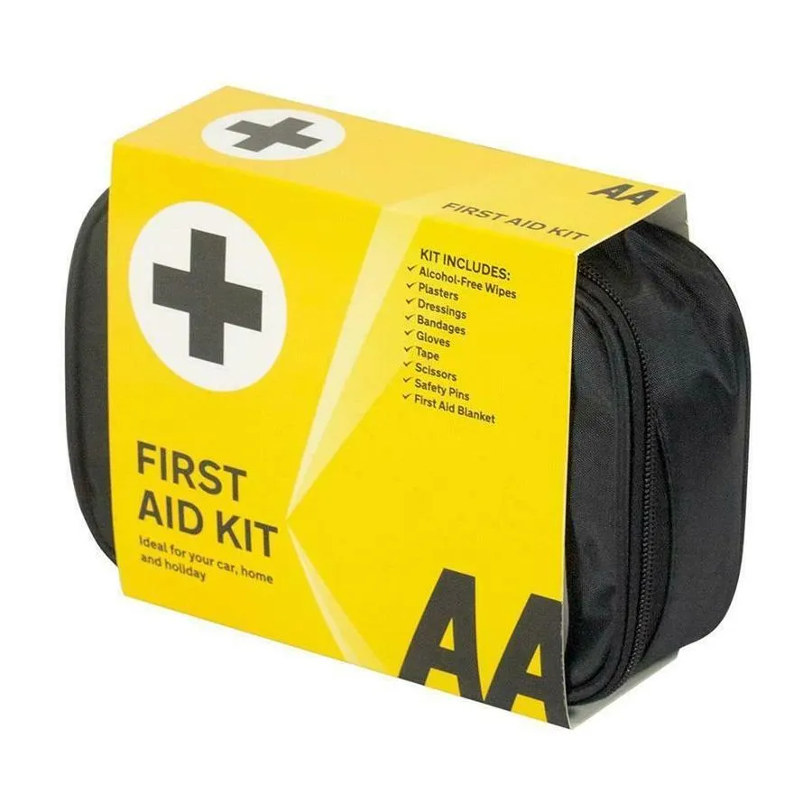 AA First Aid Kit & 600g Fire Extinguisher Ideal Cars Home Office Taxi Caravan