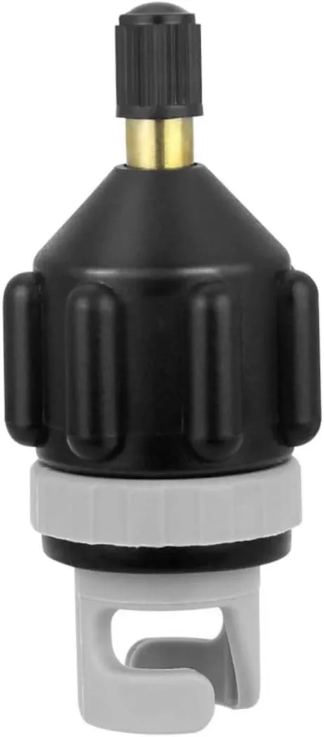 Air Pump Adaptor Inflatable Boat Air Pump Valve Converter for Stand Up Paddle Board Black Adapter