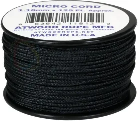 Atwood Rope MFG Micro Utility Cord 1.18mm X 125ft Reusable Spool | Tactical Nylon/Polyester Fishing Gear, Jewelry Making, Camping Accessories