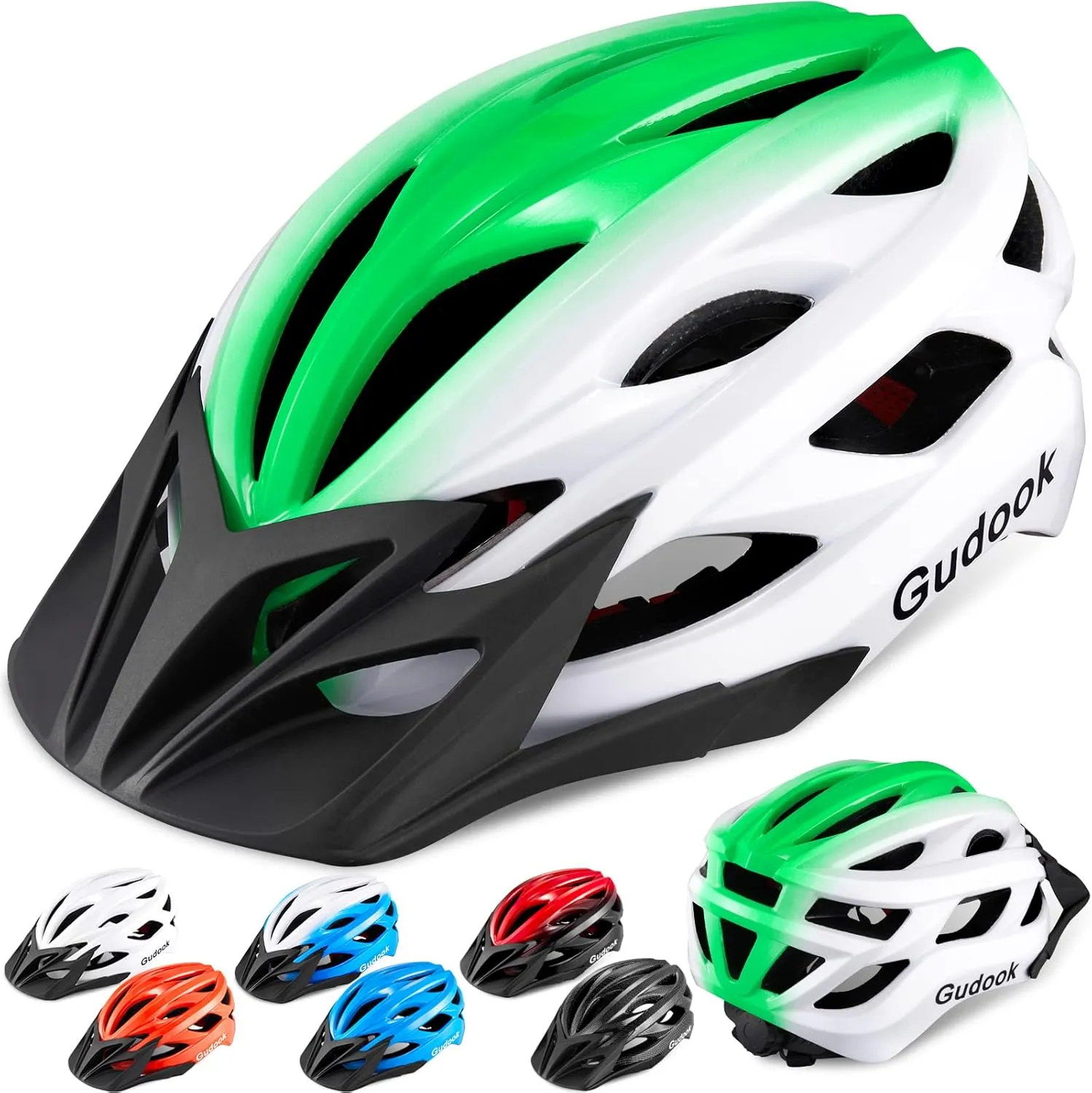 Bike Helmets for Men - Women Bicycle Helmet Adult - Certified Lightweight Comfort Adjustable Cycling Helmet with Detachable Visor for Mountain Road Biker