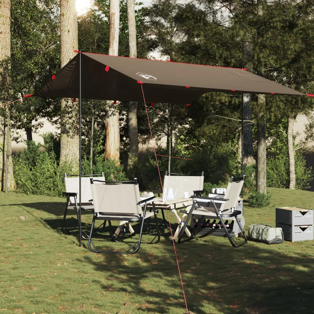 Camping Tarp Brown 306x306 cm Waterproof