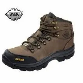 CEDAR TREKKING SHOES-TAN BROWN-UK 7