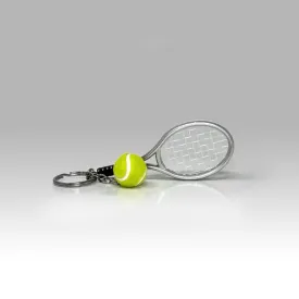 Coco Tennis Racket Key Chain