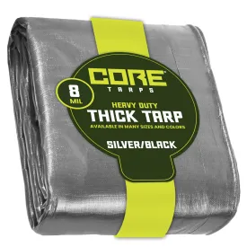 Core Tarps  Heavy Duty Silver/Black 8 Mil Tarp.