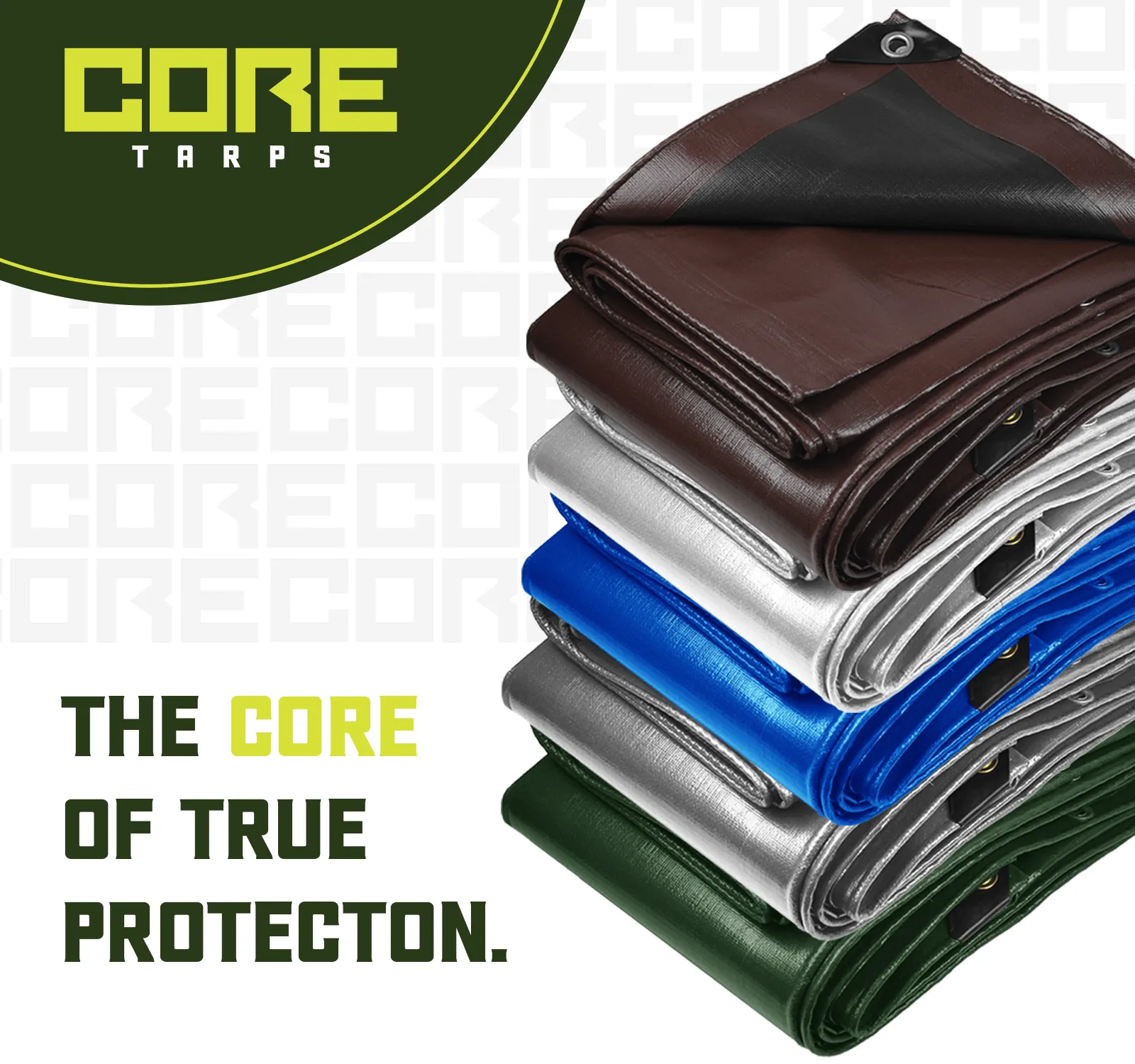 Core Tarps  Heavy Duty Silver/Black 8 Mil Tarp.