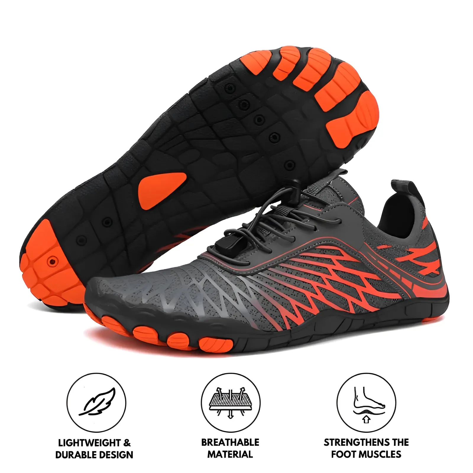 Cuzcare Ortho Barefoot (Men) - Healthy, Comfortable, Non-slip & Supportive Shoes | Natural Walk, Super Lightweight