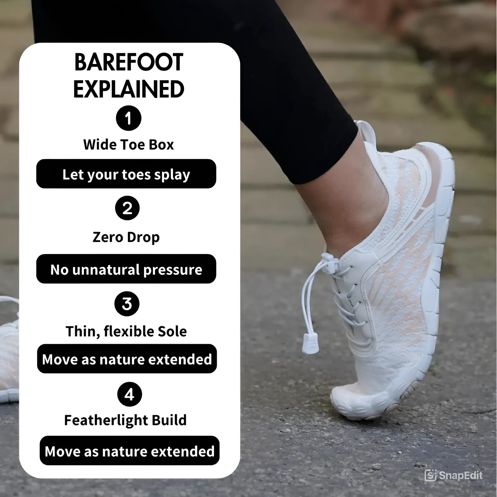 Cuzcare Ortho Barefoot (Men) - Healthy, Comfortable, Non-slip & Supportive Shoes | Natural Walk, Super Lightweight