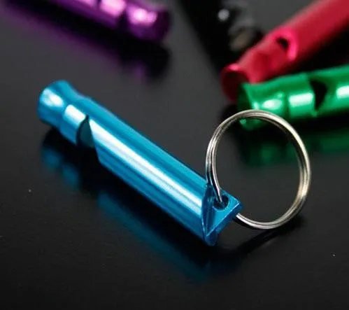 Emergency whistle keychain