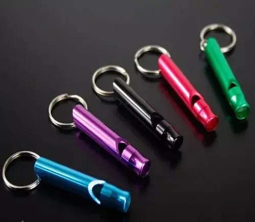 Emergency whistle keychain