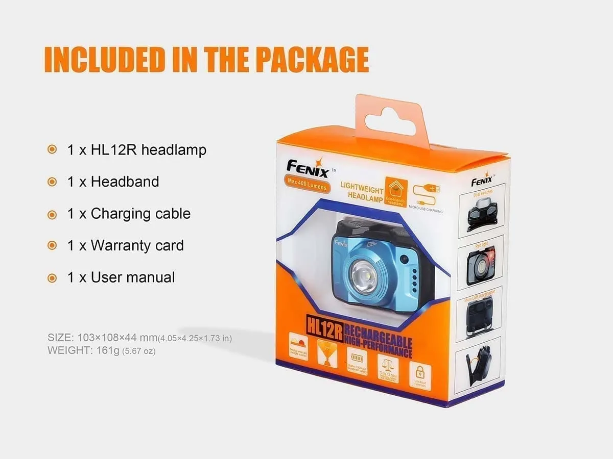 Fenix HL12R USB Rechargeable Headlamp - DISCONTINUED