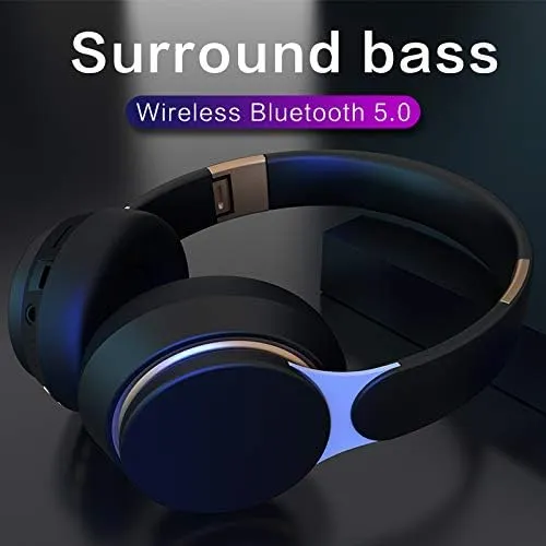 FG-07 Wireless Gaming Headset, Lightweight, Comfortable,Memory Foam & Premium Leatherette Ear Cushions, Stereo Headphones, Gaming Headphones with Mic for Mobile Device (White)