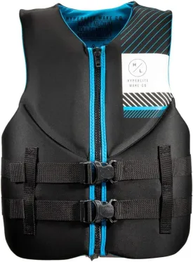 Hyperlite Indy CGA Wakeboard Vest Mens Sz XL Black/Blue