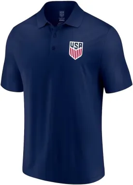 Icon Sports Officially Licensed U.S. Soccer Woven Patch Polo Shirt