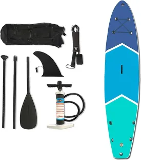Inflatable Board, Stand-Up Paddle Board, Paddle Board, 320 X 76 X 15 Cm, Package with Accessories Surfboard