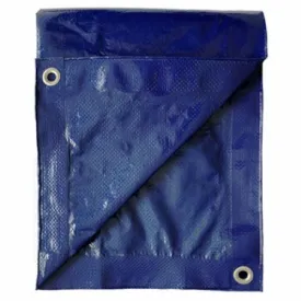 ITM MD-GT-BB-3050 30' x 50' Blue Polyethylene Storage Tarp Cover With Grommets - Quantity of 1