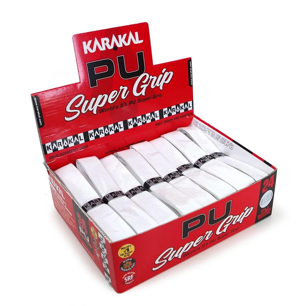 Karakal PU Super Grip Badminton Tennis Squash Racket Grips x 24