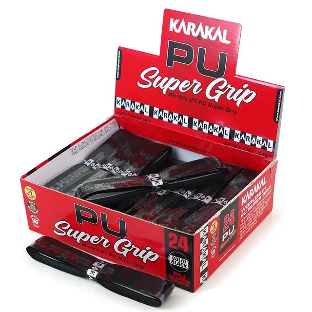 Karakal PU Super Grip Badminton Tennis Squash Racket Grips x 24