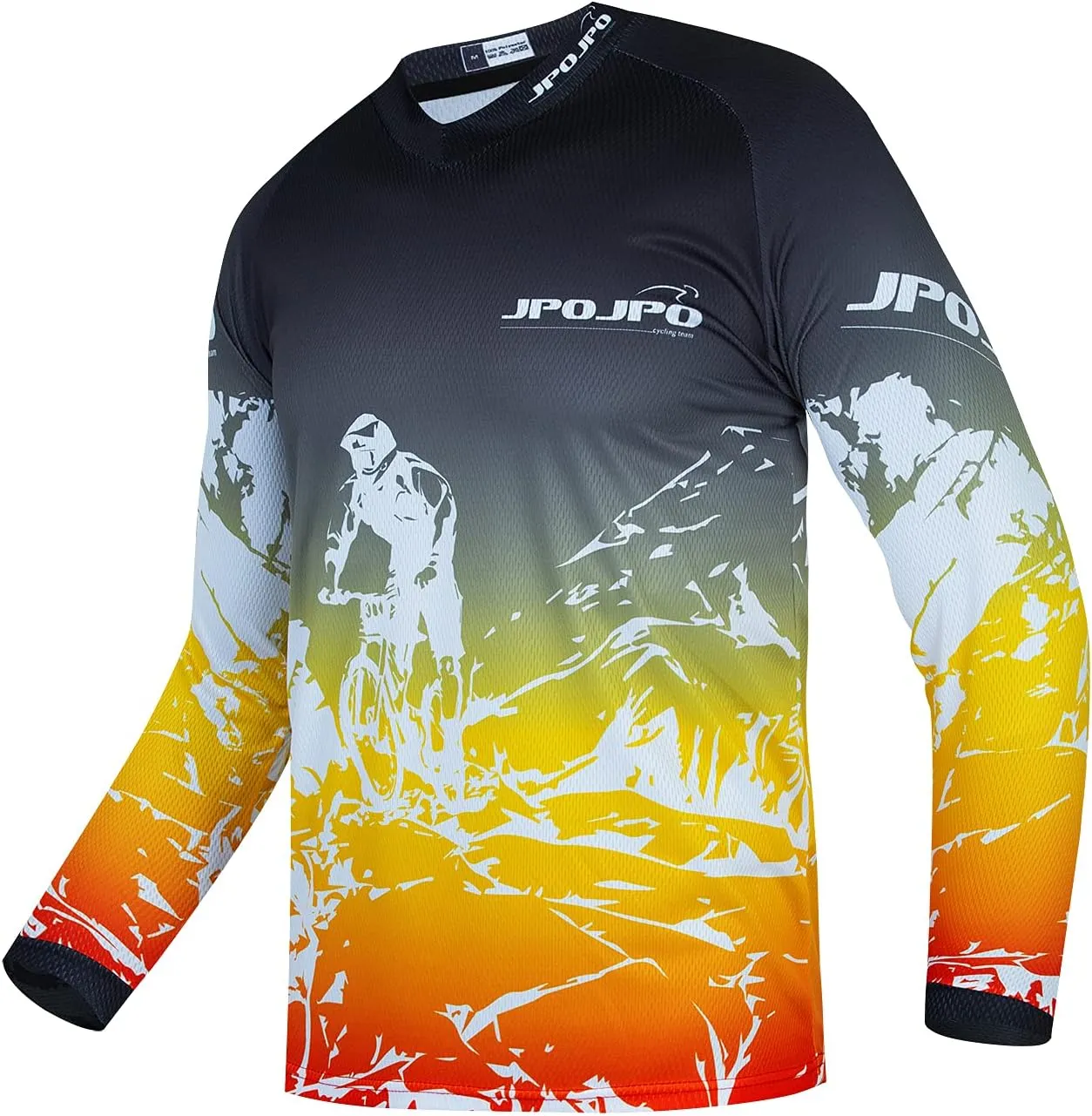 Kids Cycling Jersey Children Mountain Bike Motocross Long Sleeve Shirt Downhill Tops
