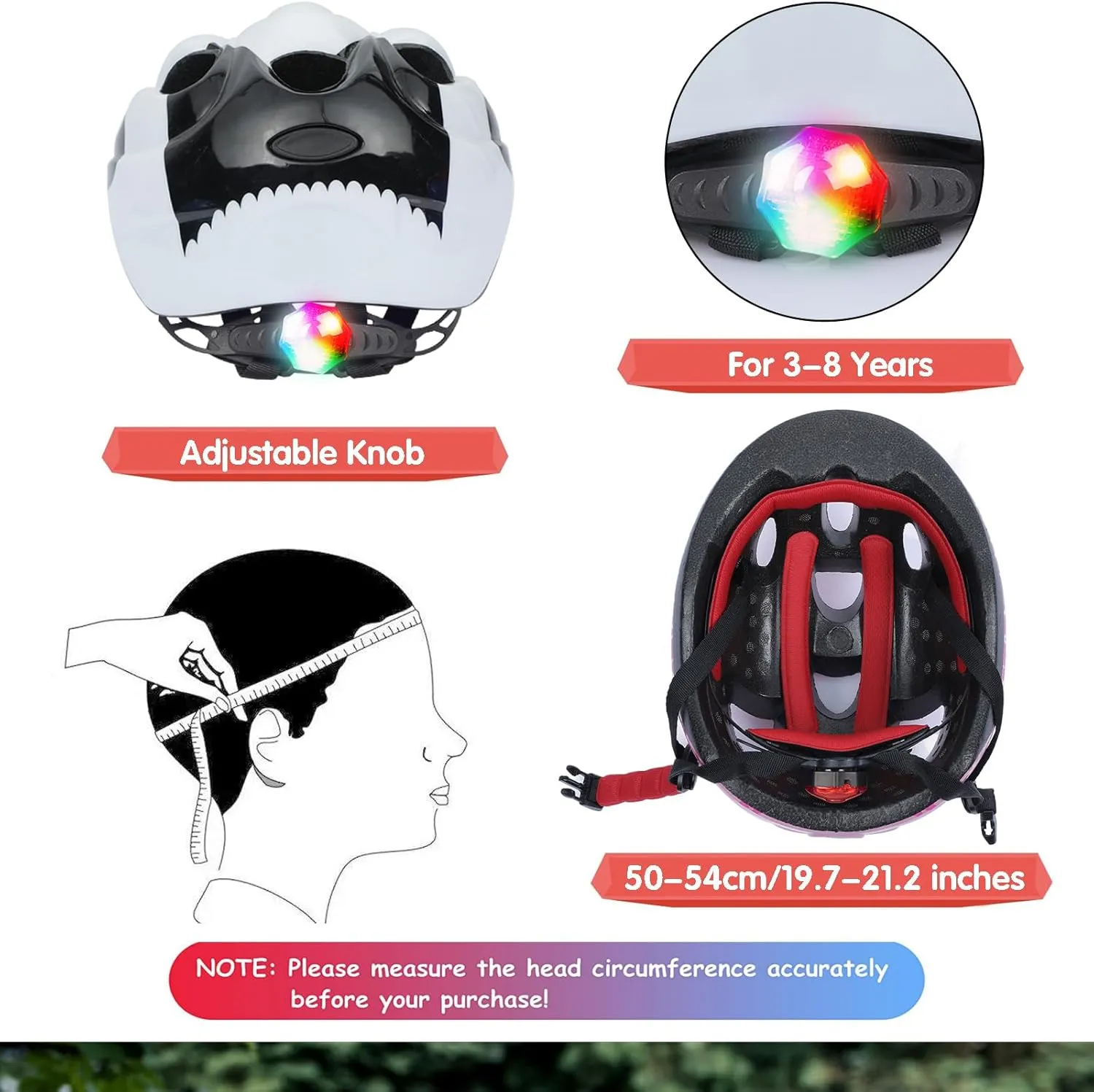 Kids Helmet Set, Toddler Helmet for Boys Girls Age 3-8 with Knee Elbow Pads Wrist Guards for Bike Skating Skateboard Cycling Scooter Rollerblading
