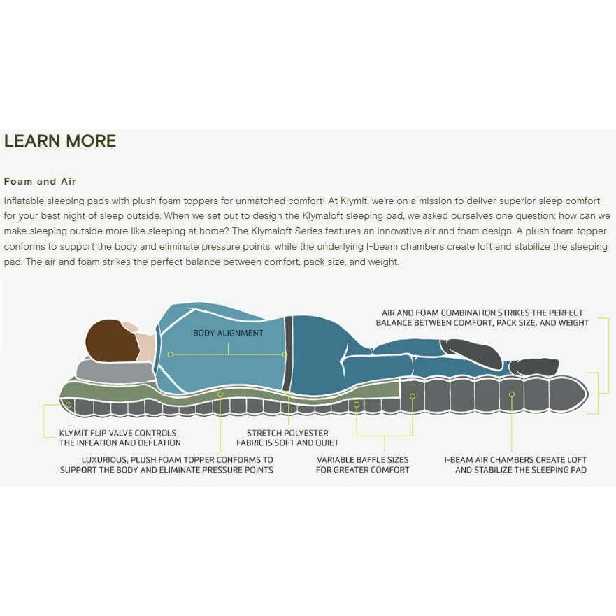 Klymit Klymaloft Inflatable Sleeping Pad (2 Sizes)