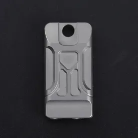 KS007A Titanium Alloy Whistle Dual Tube High Frequency Motion Survival Whistle(Sandblast)
