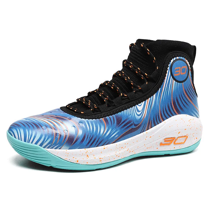 Men's Breathable High-Top Basketball Sports Sneakers (In Stock)