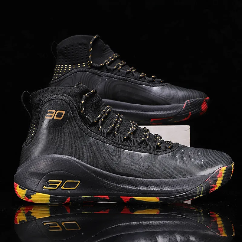 Men's Breathable High-Top Basketball Sports Sneakers (In Stock)