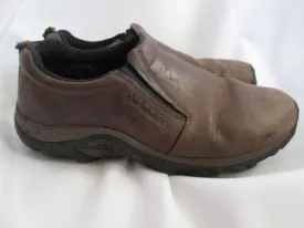 Mens MERRELL JUNGLE MOC Leather Slip on Shoe Loafer 10 NUBUCK BROWN
