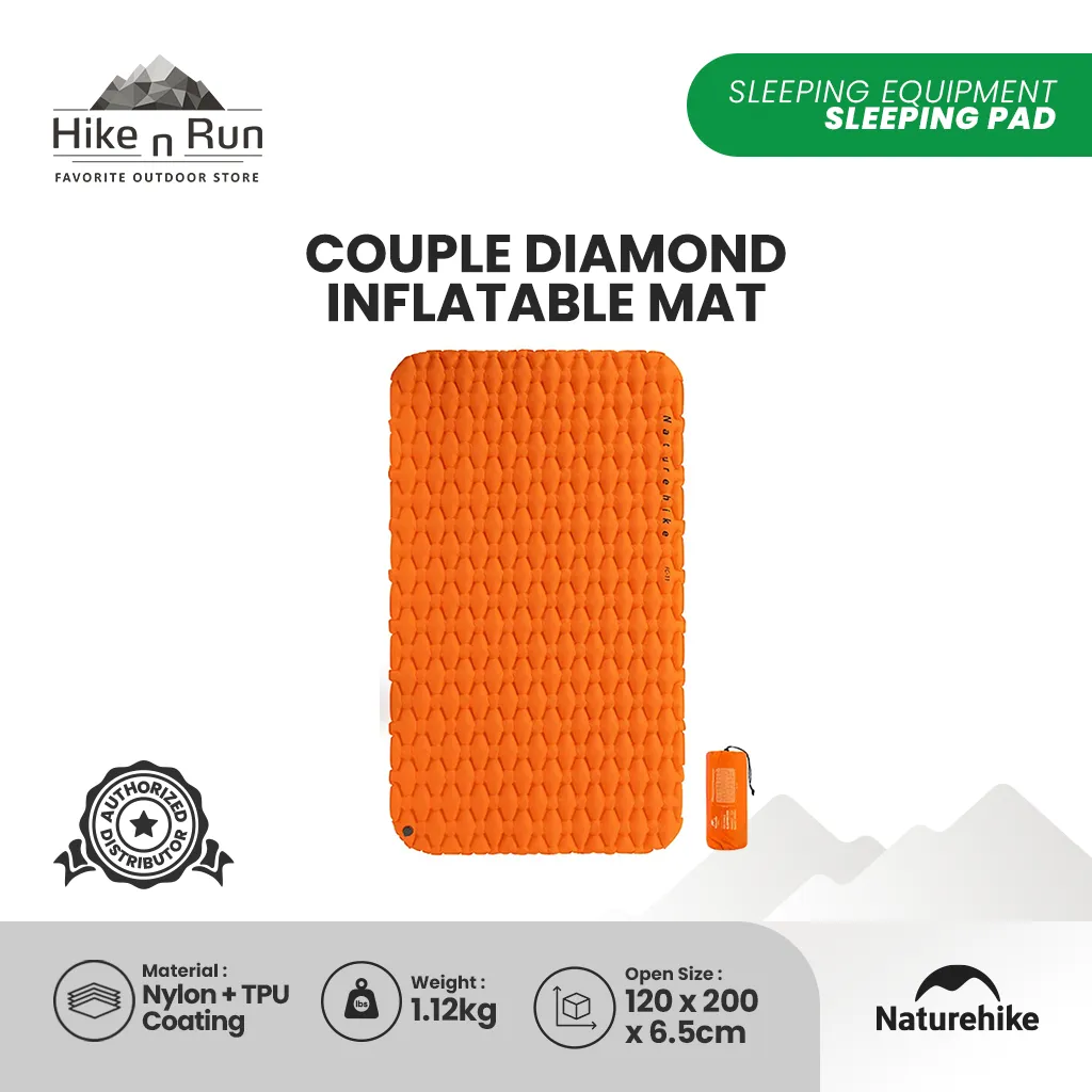 Naturehike Couple Diamond Thick Inflatable Mat FC-11 NH19Z055-P