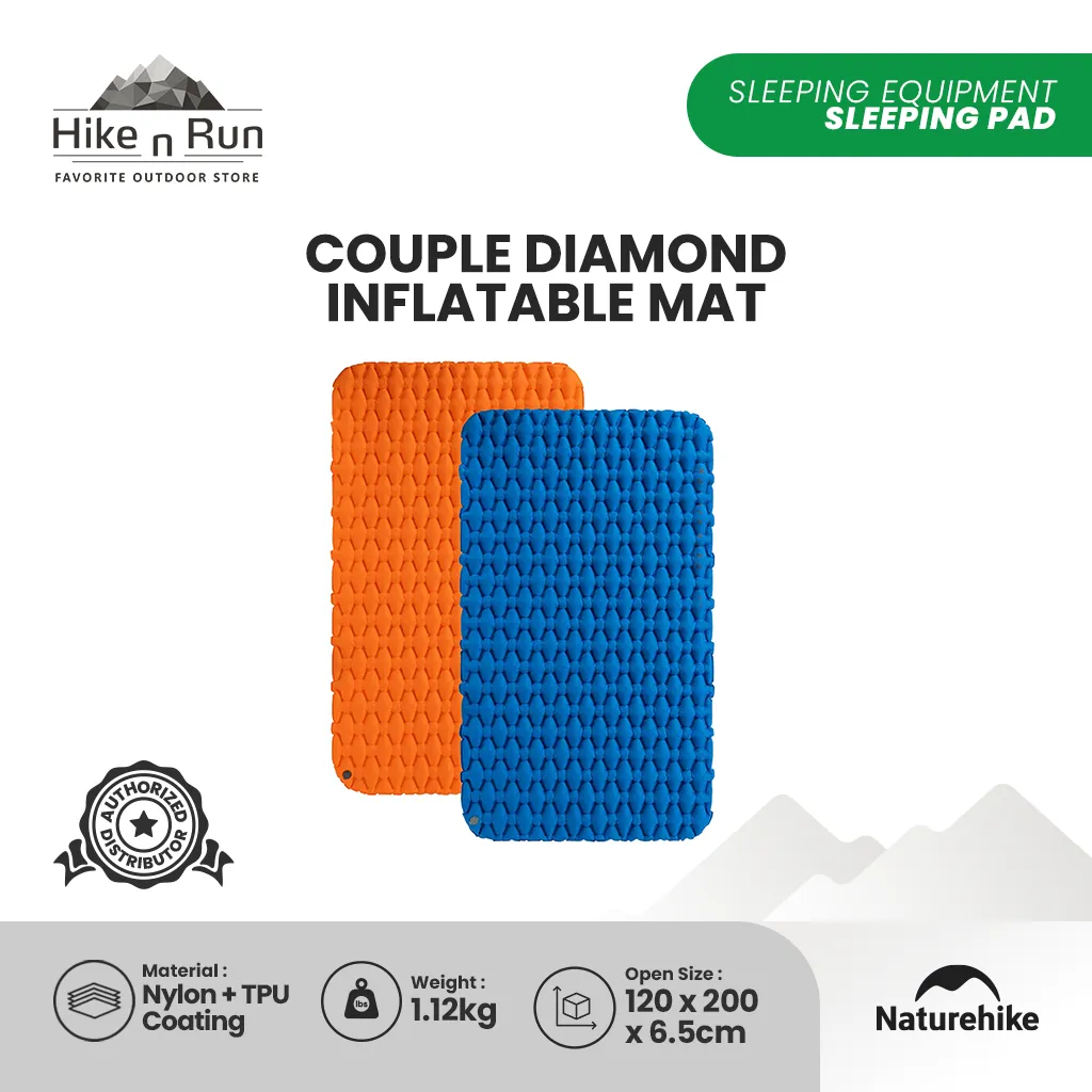 Naturehike Couple Diamond Thick Inflatable Mat FC-11 NH19Z055-P