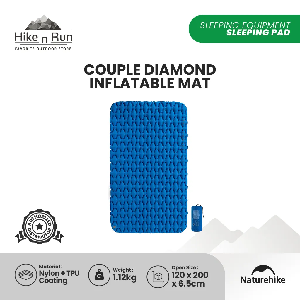 Naturehike Couple Diamond Thick Inflatable Mat FC-11 NH19Z055-P