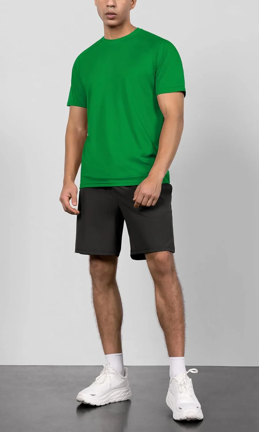 ODODOS Men's Quick Dry Short Sleeve Shirts UPF 50  Sun Protection SPF Athletic Tops Workout T-Shirts