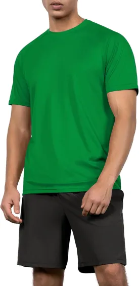 ODODOS Men's Quick Dry Short Sleeve Shirts UPF 50  Sun Protection SPF Athletic Tops Workout T-Shirts