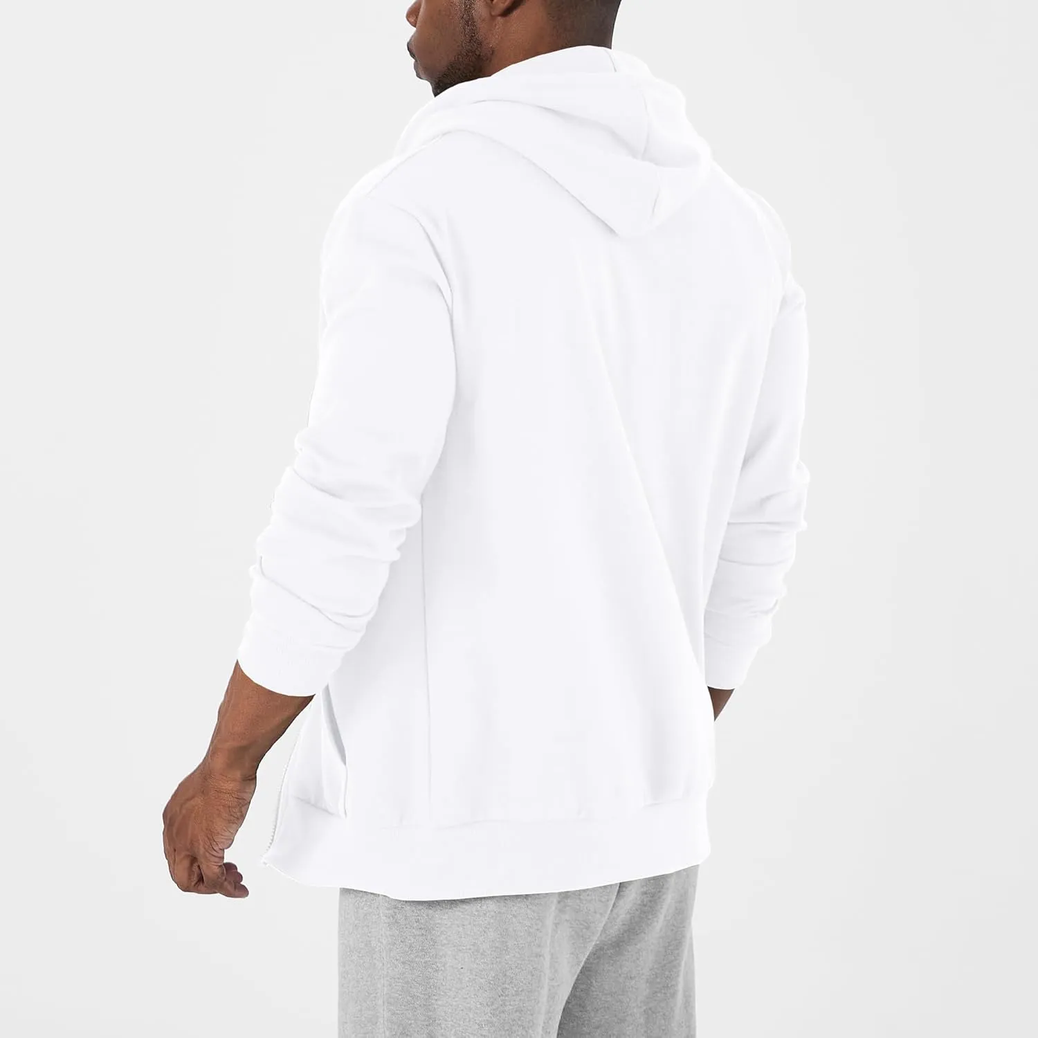 Ohoo Men's Zip Up Hoodie Lightweight Sweatshirt Full Zip Hooded Jacket