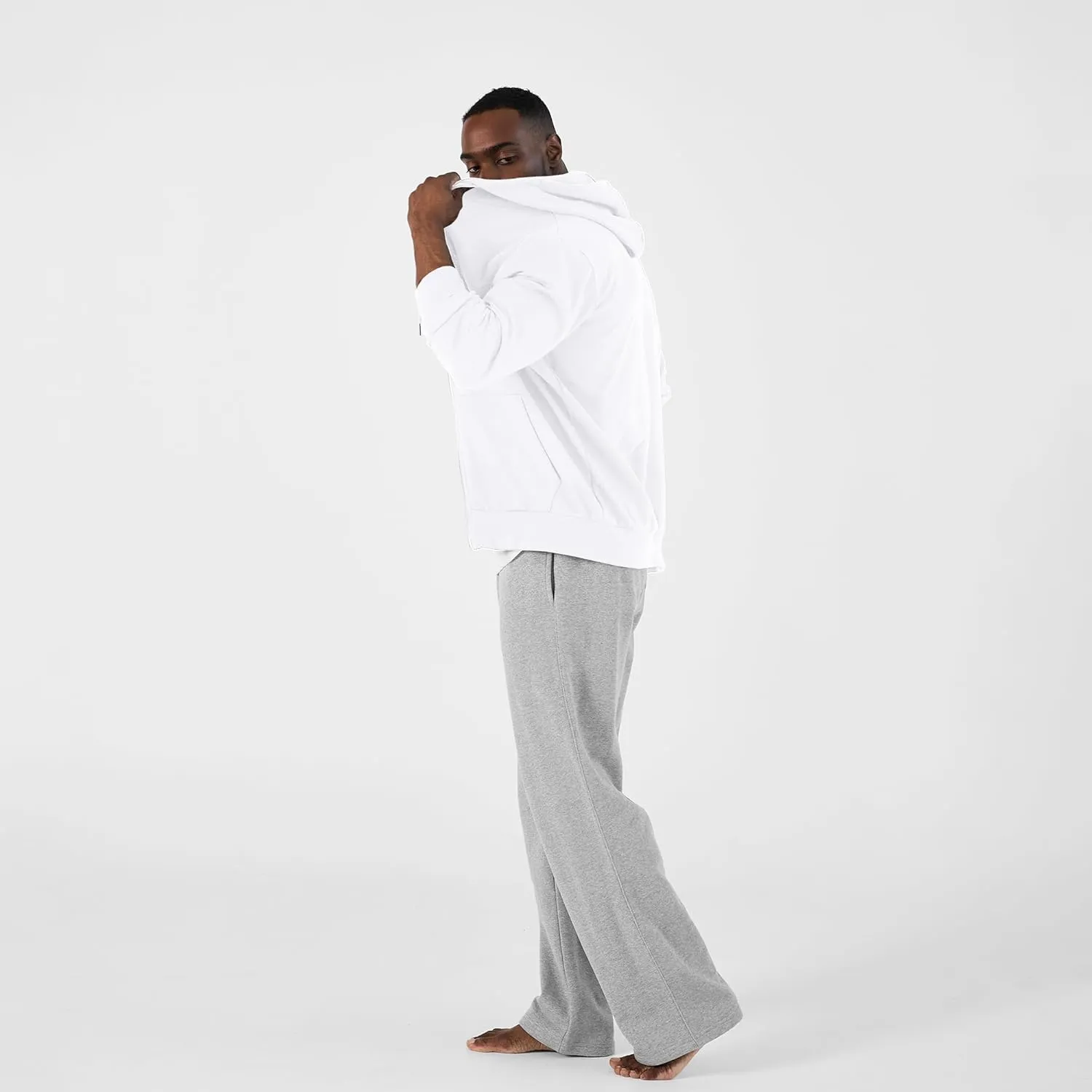 Ohoo Men's Zip Up Hoodie Lightweight Sweatshirt Full Zip Hooded Jacket
