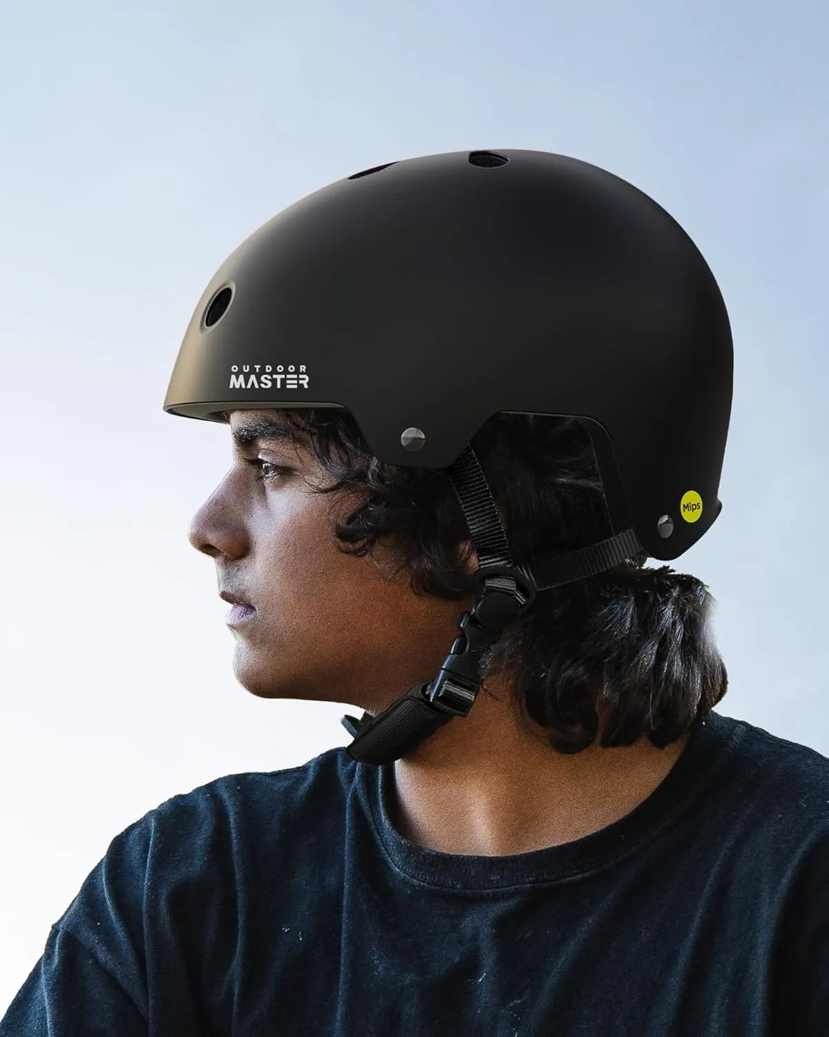 OutdoorMaster MIPS Skateboard Helmet - Two Removable Liners Ventilation Multi-Sport Scooter Roller Skate Inline Skating Rollerblading for Kids, Youth & Adults