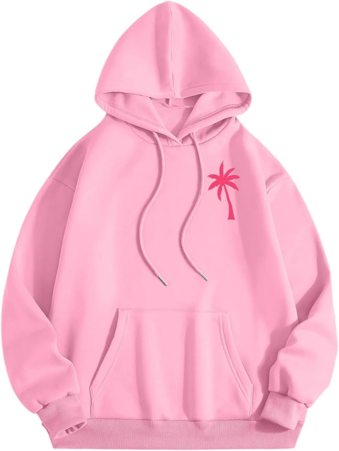 Pink Hoodies For Women Girls Meet Me At The Ocean Hoodie Cute Preepy Graphic Sweatshirts Y2K Tops With Pockets 2025
