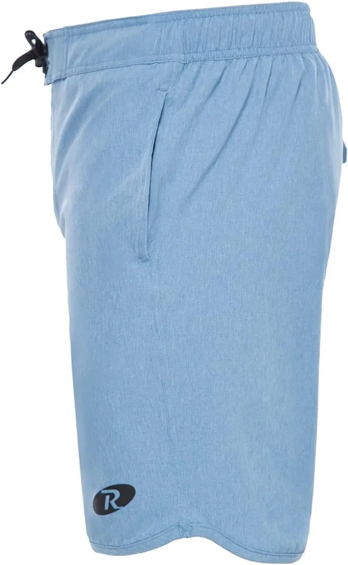 Rokka&Rolla Men's Swim Trunks Quick Dry Stretch Beach Shorts Swimwear Bathing Suit with Mesh Lining