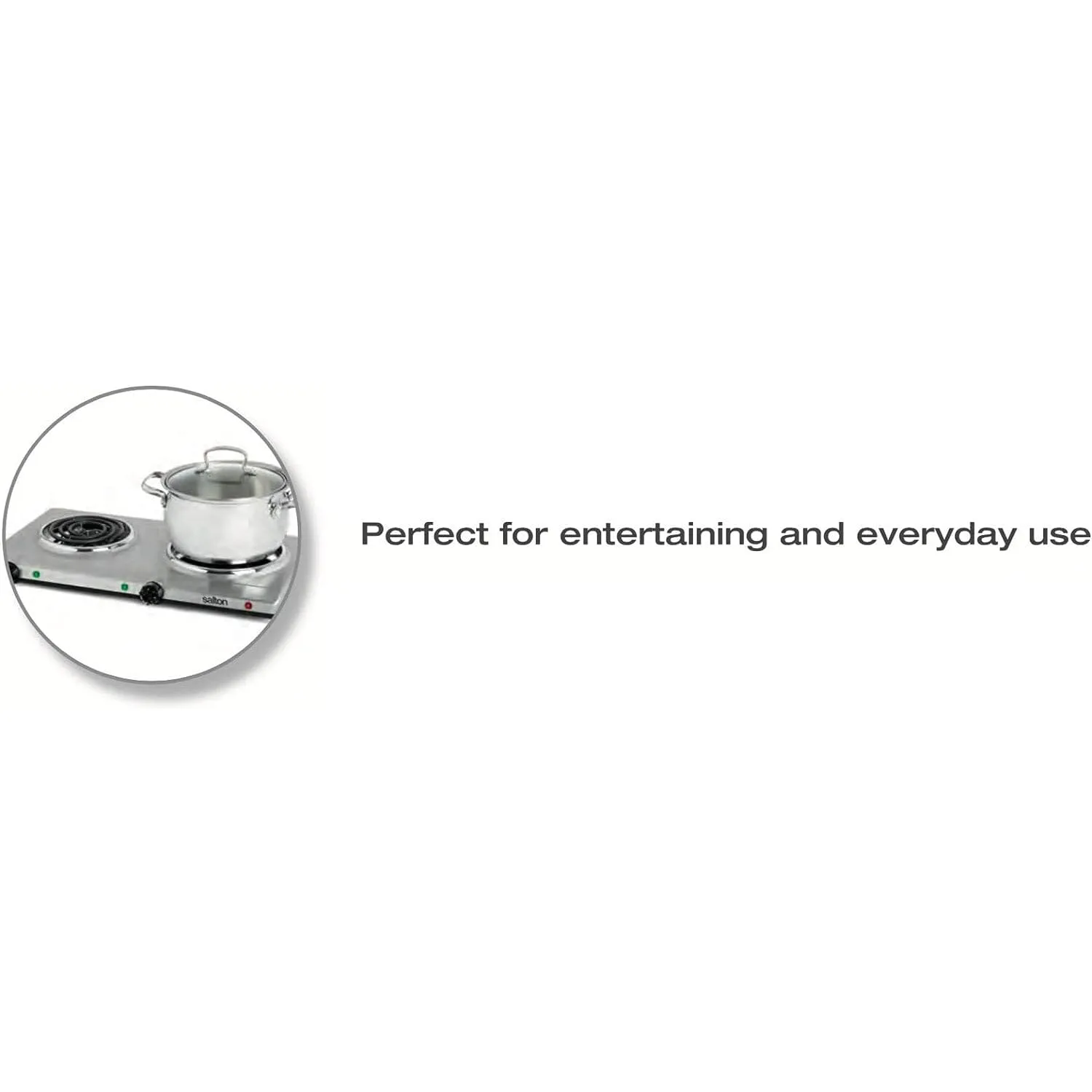 Salton Portable Double Cooktop