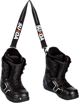 Ski and Snowboard Boot Carrier Strap - Men & Women - Shoulder Sling Tote Leash Also for Ice Skates & Rollerblades - Equipment Accessories for Bag, Kit and Gear Pack