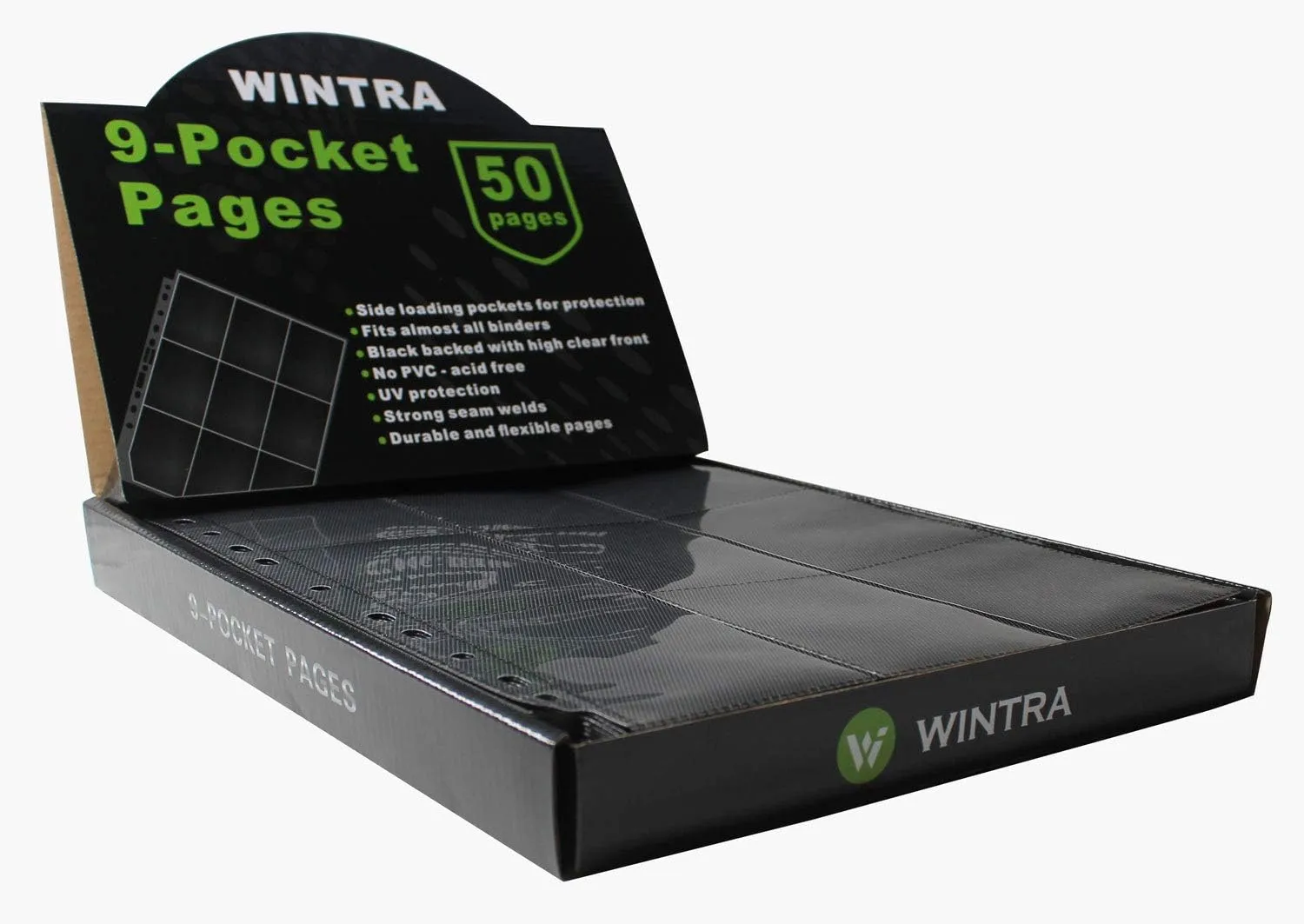 Superior 9-Pocket Double-Sided Trading Card Pages, 900 Pockets Side-Loading Card Binder Sleeves,Card Protector Sheets for Various Trading and Sports Cards