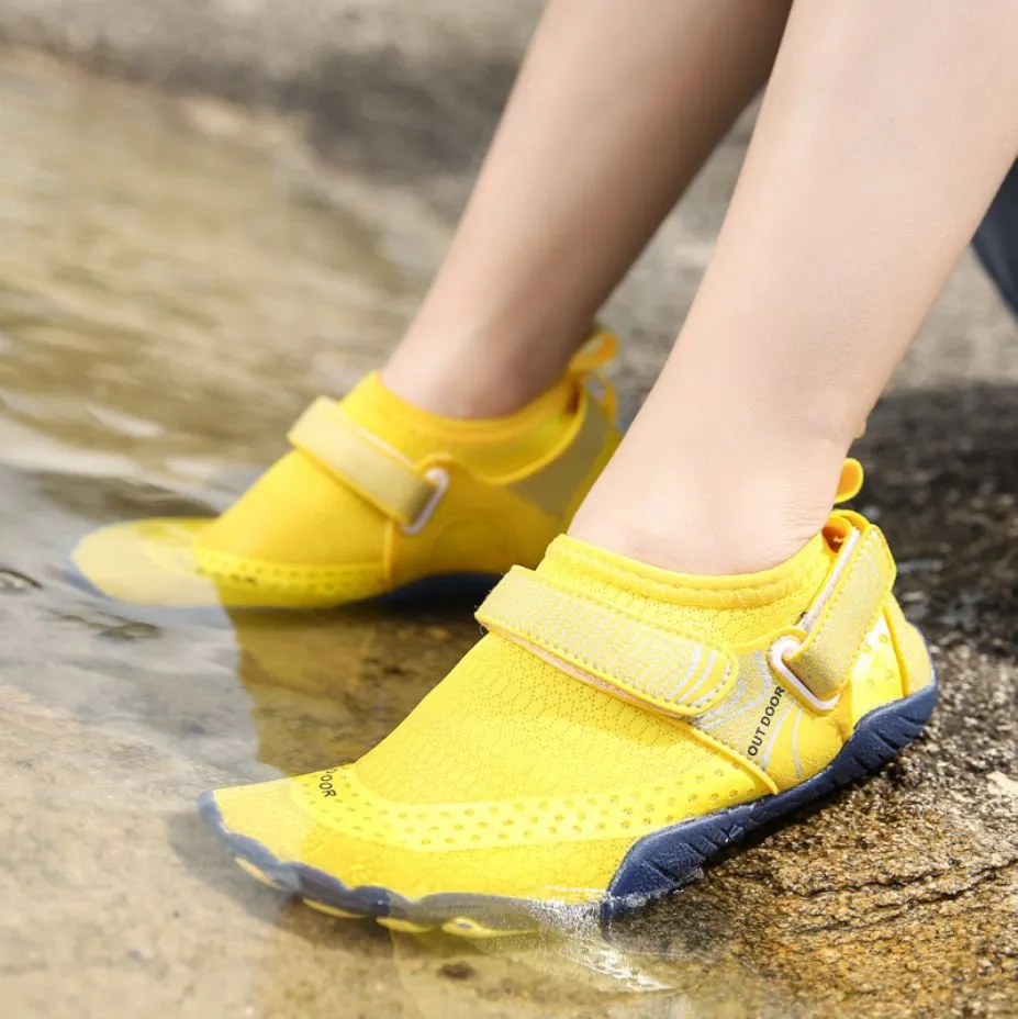 Women’s Water Shoes Barefoot Quick Dry Aqua Sports - Yellow Size EU38 = US5