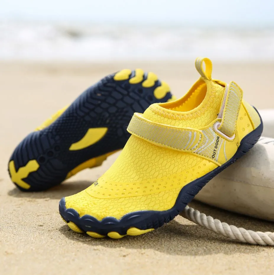 Women’s Water Shoes Barefoot Quick Dry Aqua Sports - Yellow Size EU38 = US5