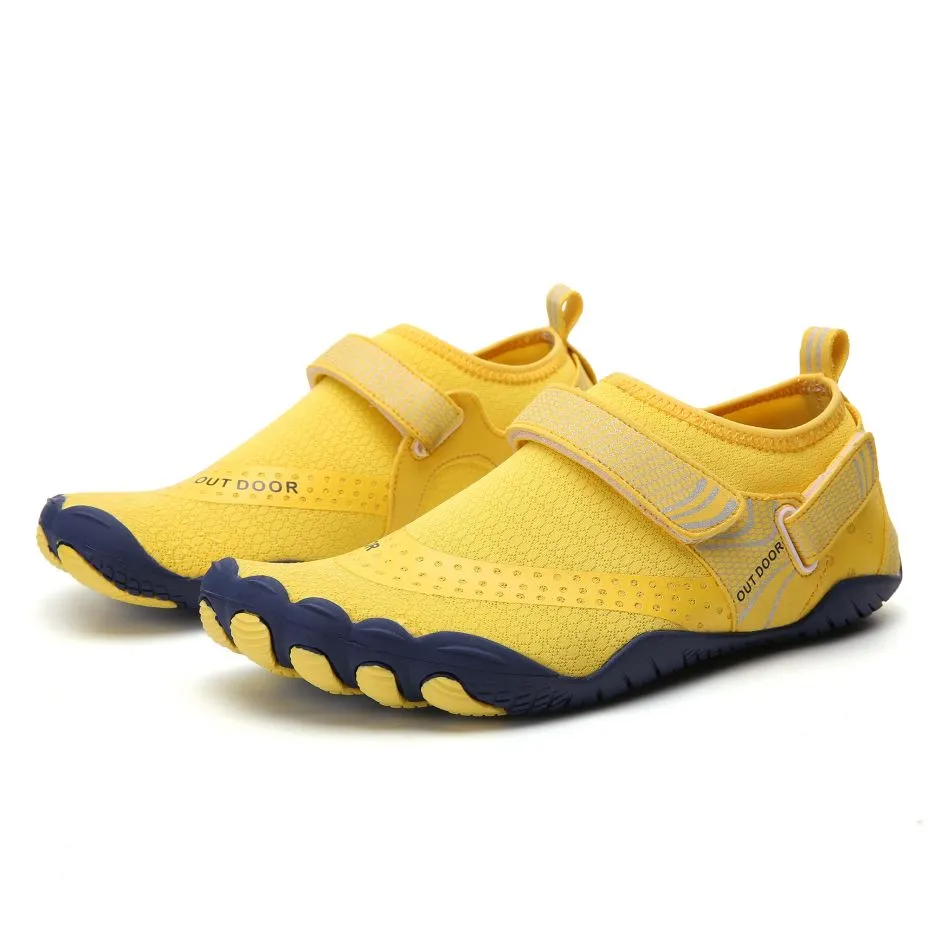 Women’s Water Shoes Barefoot Quick Dry Aqua Sports - Yellow Size EU38 = US5